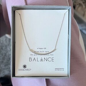 Dogeared Silver Minimalist Necklace